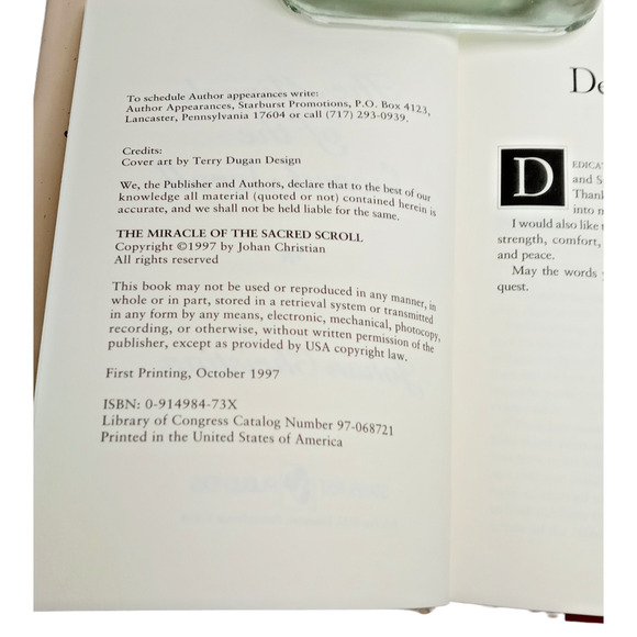 Miracle of the Sacred Scroll A Novel of Hope & Inspiration Book: by:J Christian - Picture 6 of 10